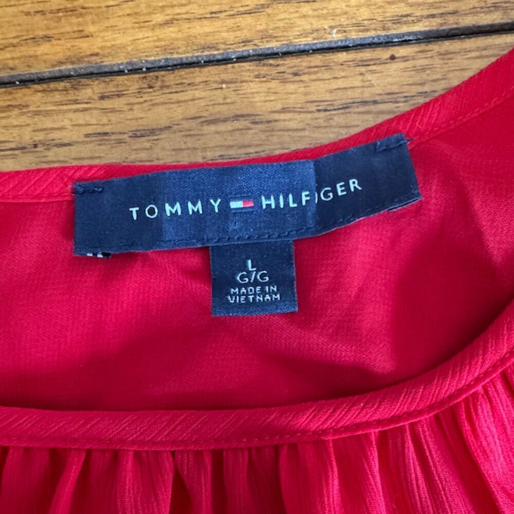 Tommy Hilfiger women's blouse, Size L NWOT (A3) - Picture 4 of 6
